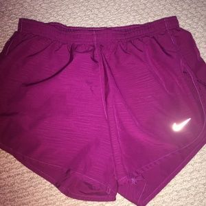 Dark Pink Nike Running Shorts- Size Small